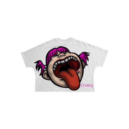 Crazy lover Tee White/ Black (PreMade)