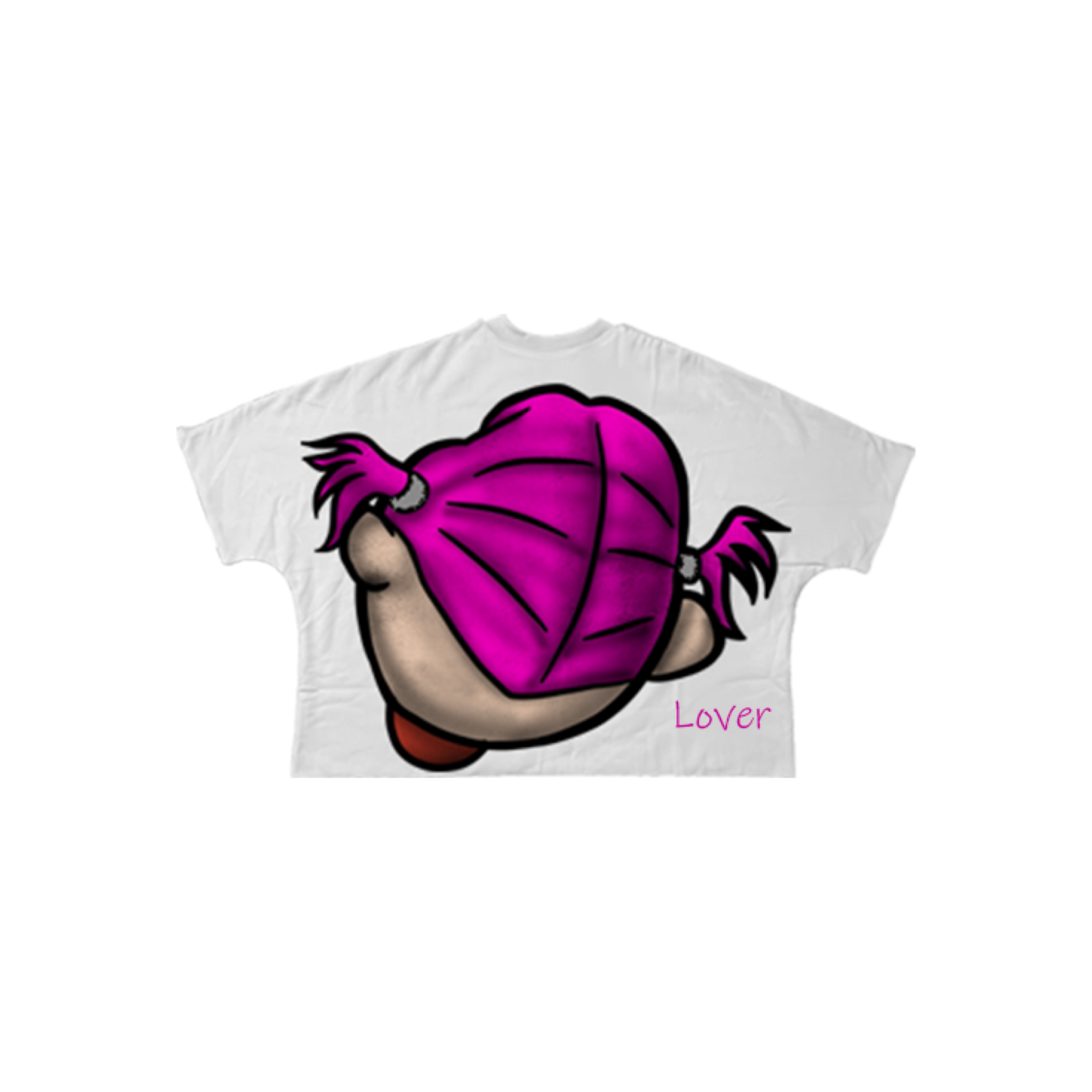 Crazy lover Tee White/ Black (PreMade)