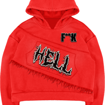 F**K HELL HOODIE - RED