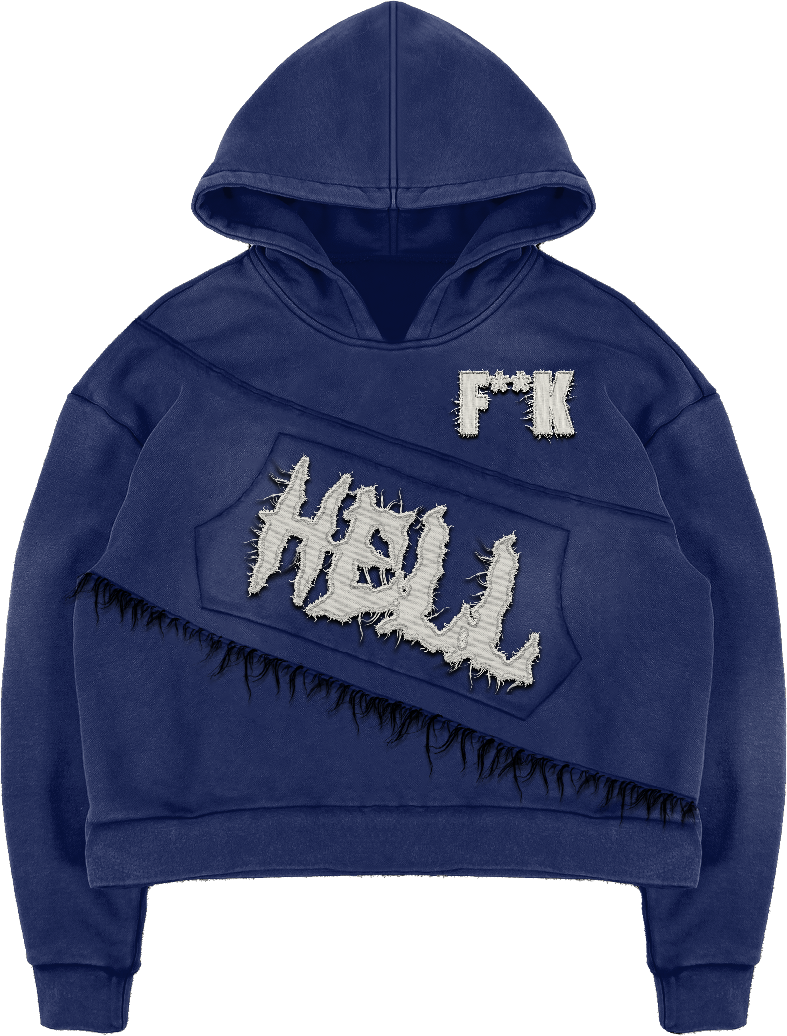 F**K HELL HOODIE - BLUE