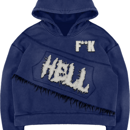 F**K HELL HOODIE - BLUE