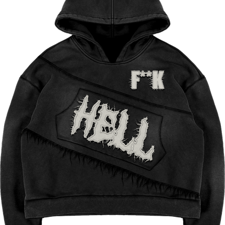 F**K HELL HOODIE - BLACK